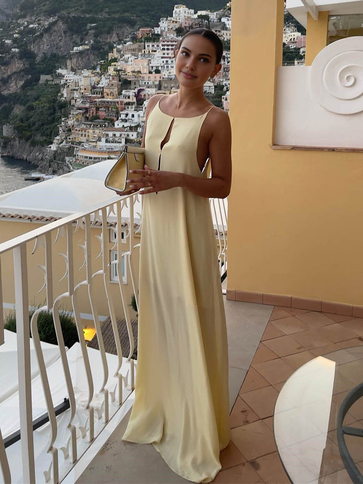 Women's Backless Maxi Dress - Elegant Summer Dress 3