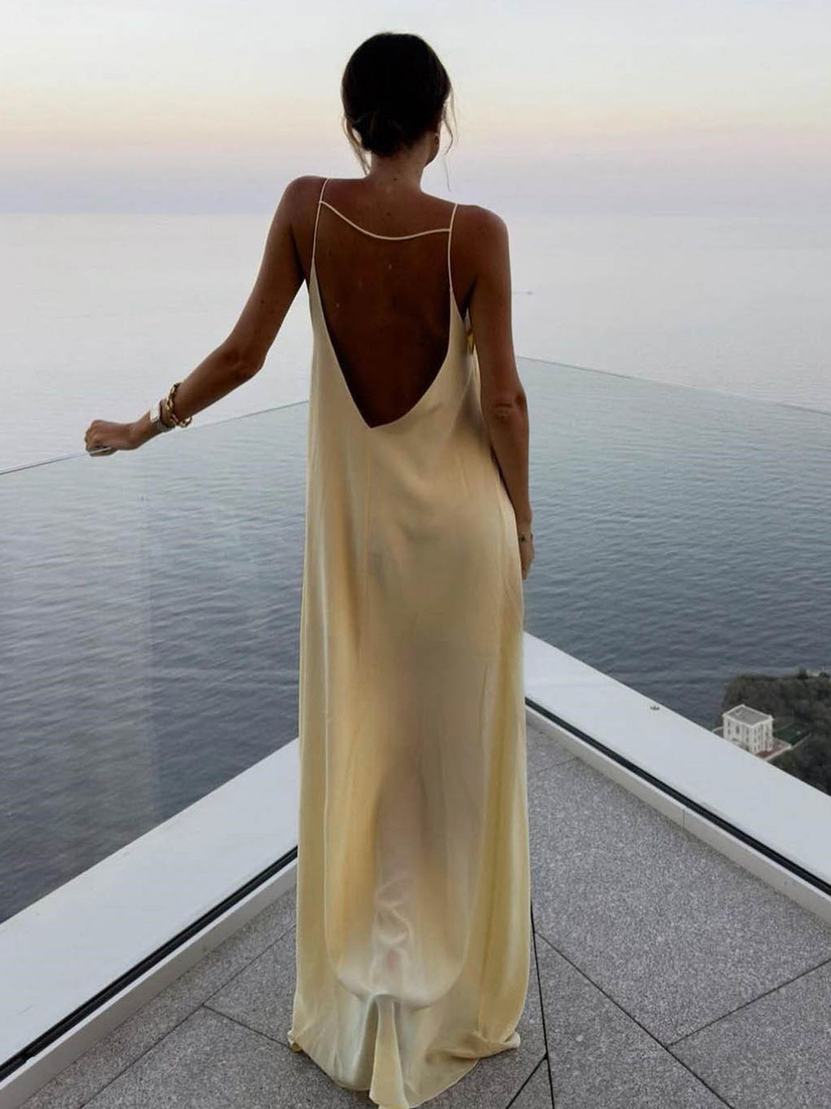 Women's Backless Maxi Dress - Elegant Summer Dress 5