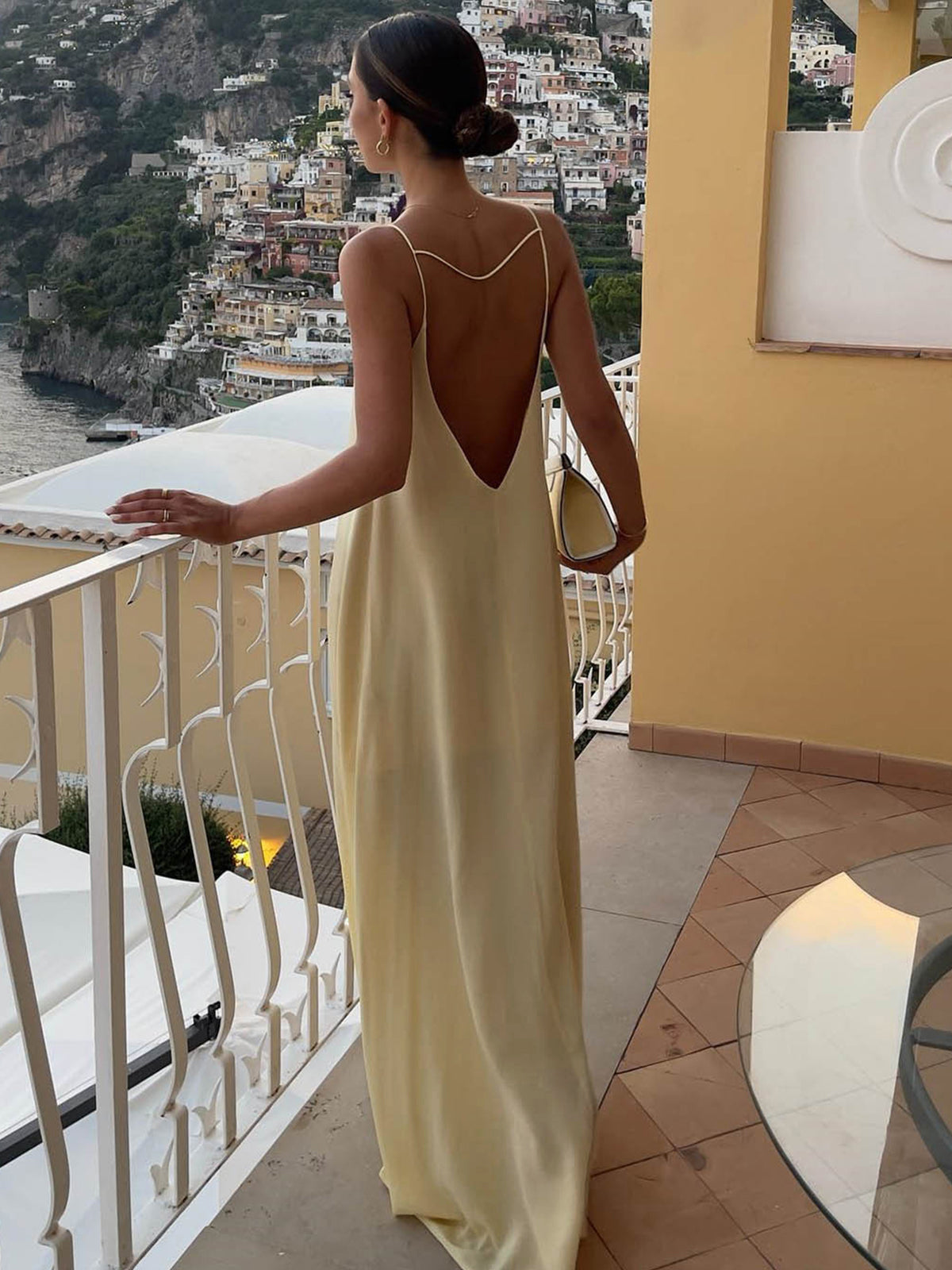 Women's Backless Maxi Dress - Elegant Summer Dress 2
