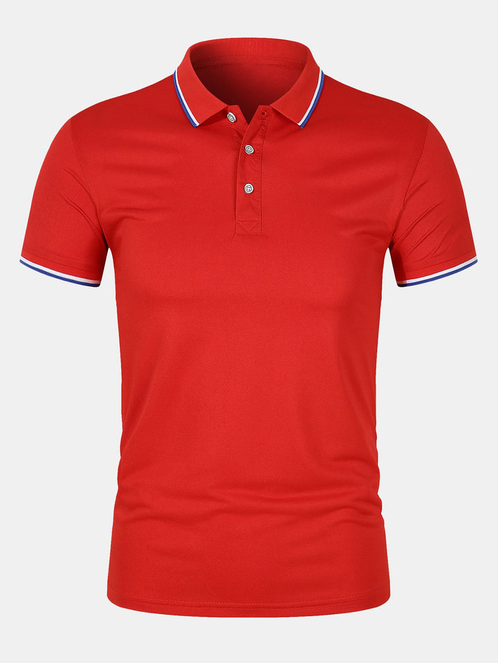 Variant image for Men's Slim Fit Polo Shirt - Breathable Fashion Top-31