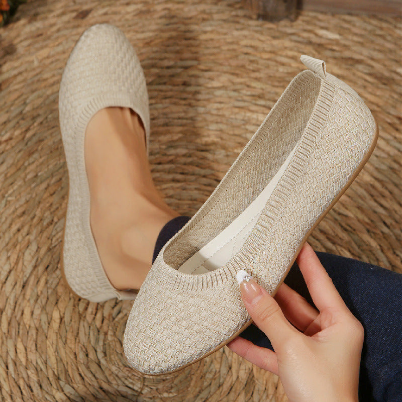 Women's Ballerina Shoes Comfortable Fabric Design-2