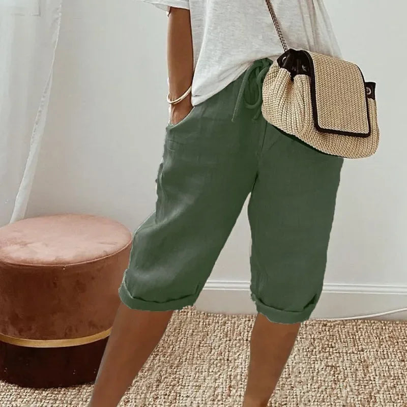 Bermuda Shorts - Elastic Waistband & Easy On Off Fit