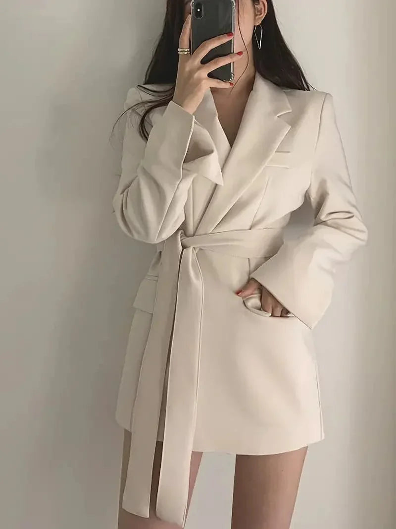 Blazer Coat – Polyester Blend Structured Shape & Neat Look