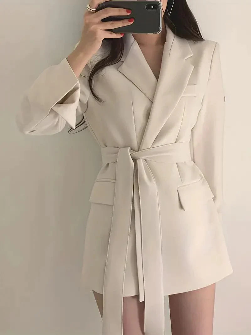 Blazer Coat – Polyester Blend Structured Shape & Neat Look