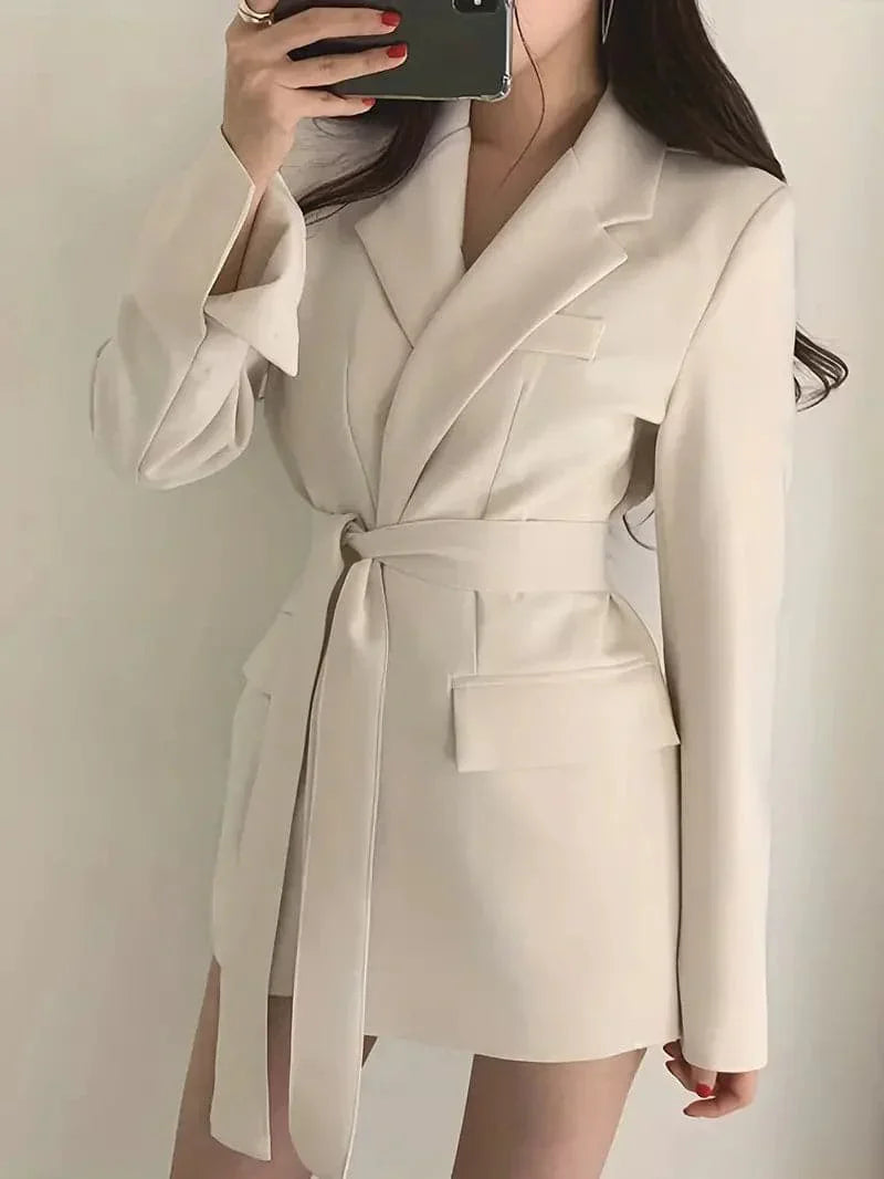 Blazer Coat – Polyester Blend Structured Shape & Neat Look