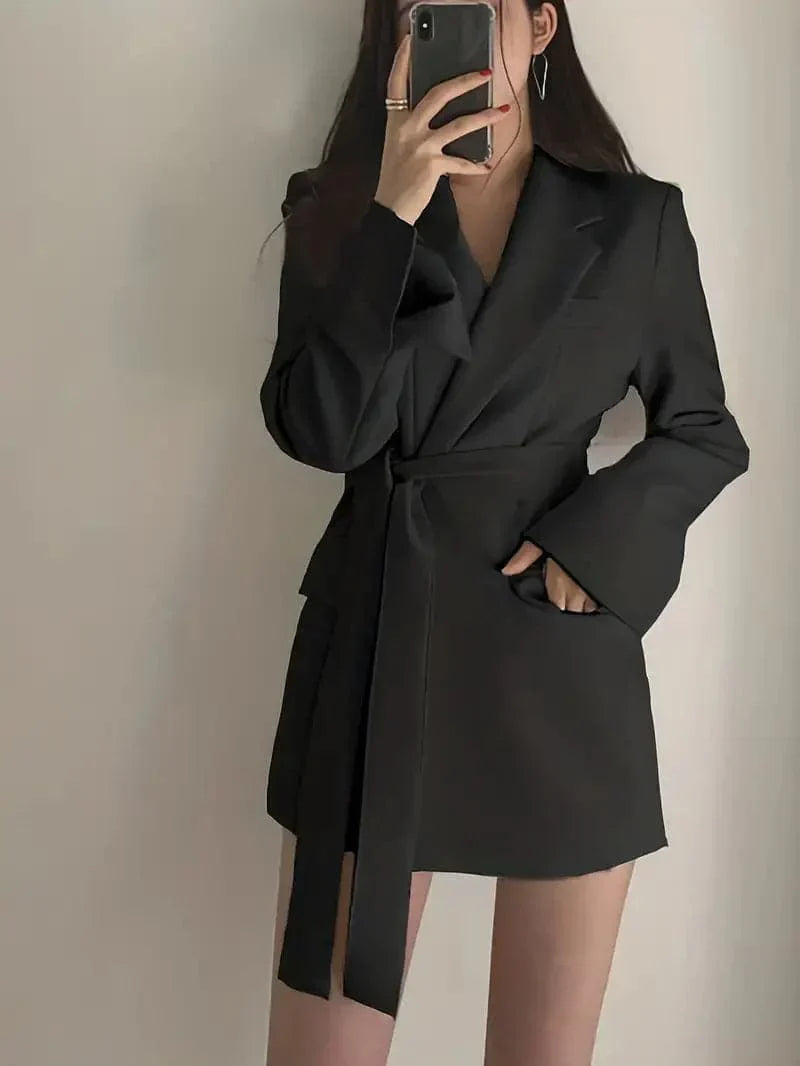 Blazer Coat – Polyester Blend Structured Shape & Neat Look
