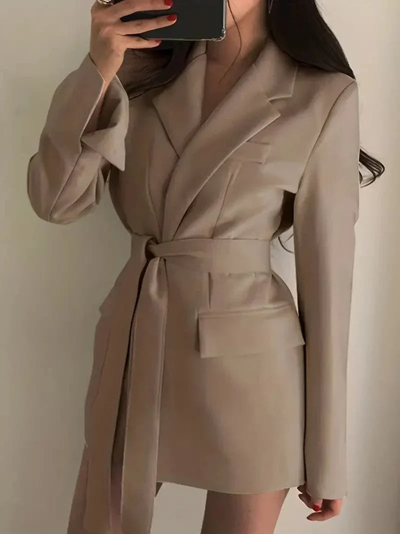 Blazer Coat – Polyester Blend Structured Shape & Neat Look