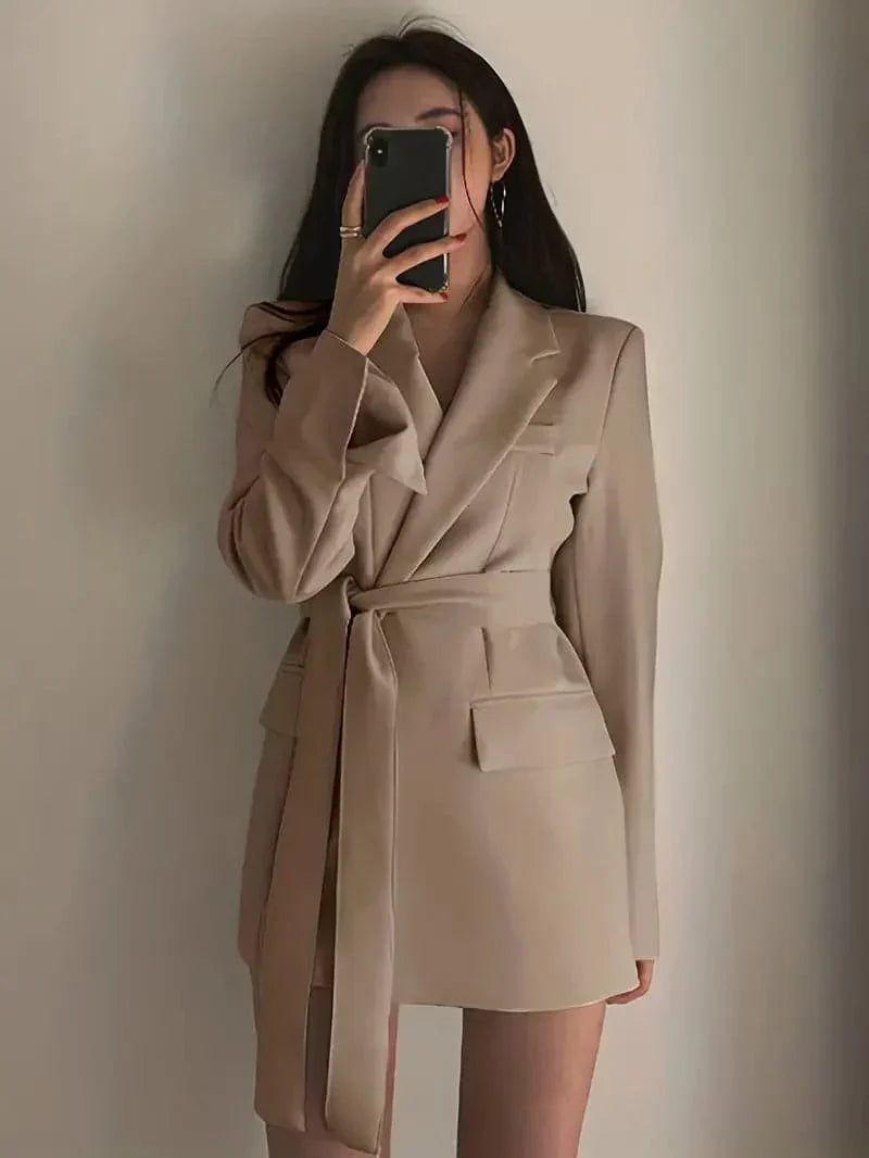 Blazer Coat – Polyester Blend Structured Shape & Neat Look