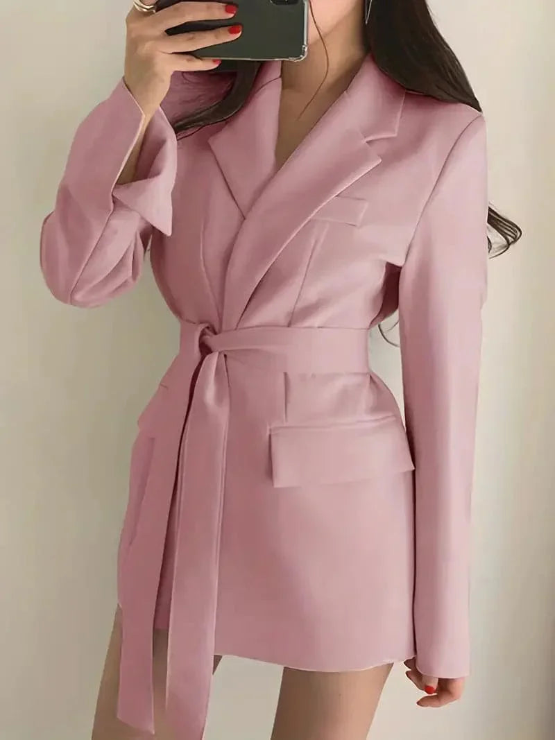 Blazer Coat – Polyester Blend Structured Shape & Neat Look