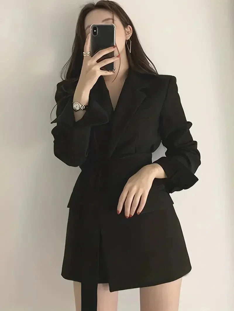 Blazer Coat – Polyester Blend Structured Shape & Neat Look