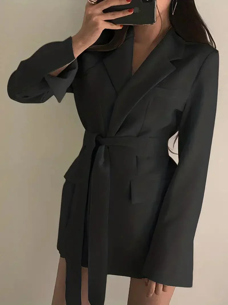 Blazer Coat – Polyester Blend Structured Shape & Neat Look