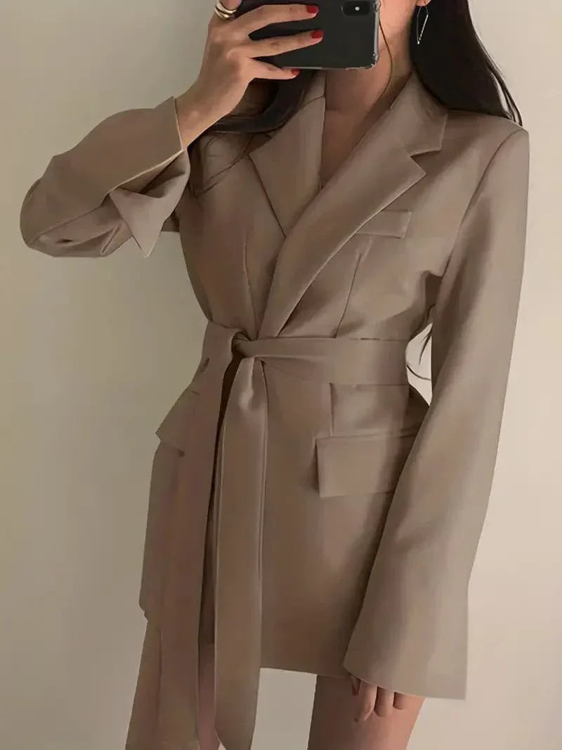Blazer Coat – Polyester Blend Structured Shape & Neat Look