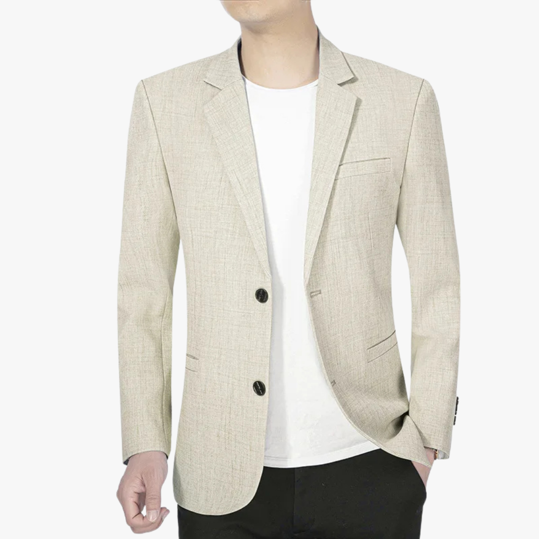 Blazer Jacket - Breathable Blend & Sleek Shape For Motion