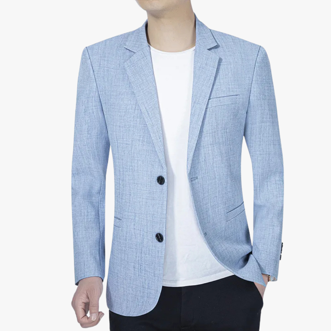Blazer Jacket - Breathable Blend & Sleek Shape For Motion