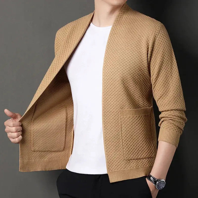 Blazer - Jacquard Blend Structured Drape And Warm Airflow