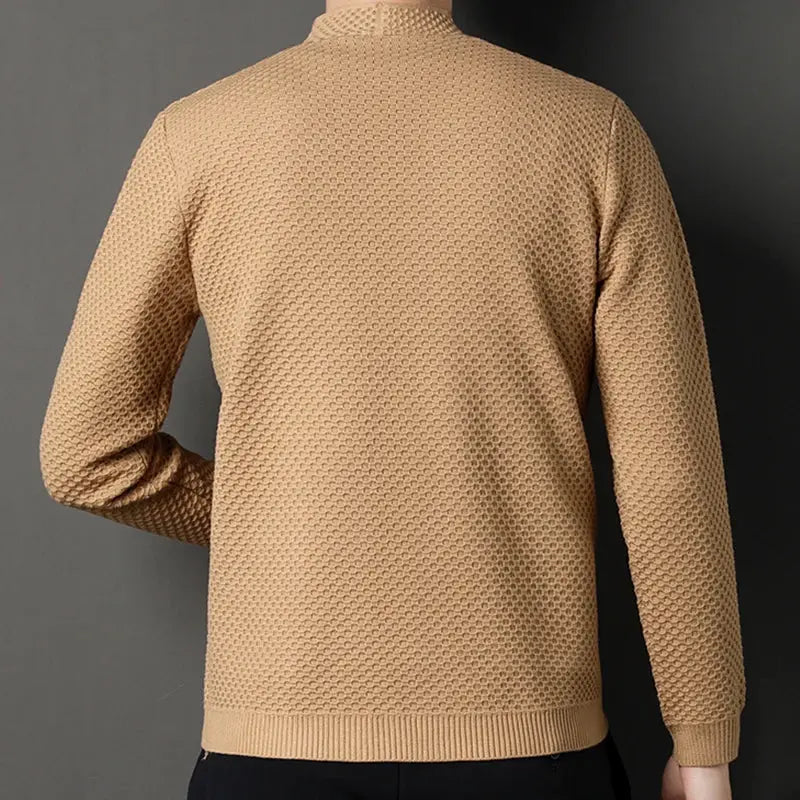 Blazer - Jacquard Blend Structured Drape And Warm Airflow