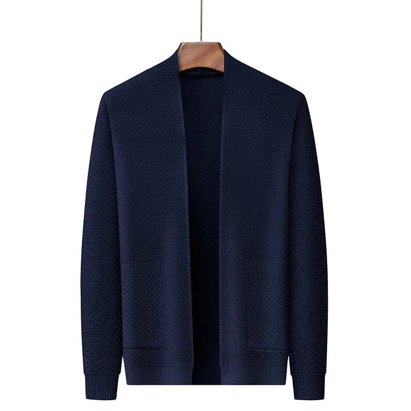 Blazer - Jacquard Blend Structured Drape And Warm Airflow