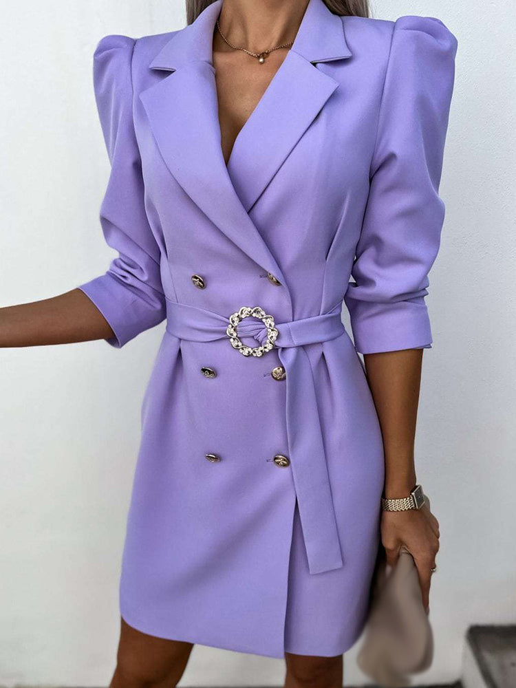 Blazer Jumpsuit – Structured Wrap Front and Flexible Shape