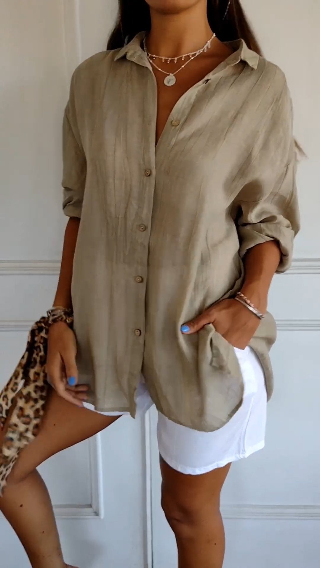 Blouse – Blend Fabric Smooth Drape & Soft Hand Fit Shape