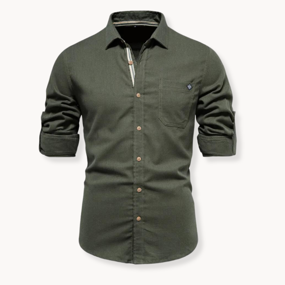 Blouse - Breathable Blend Button Front And Easy Movement