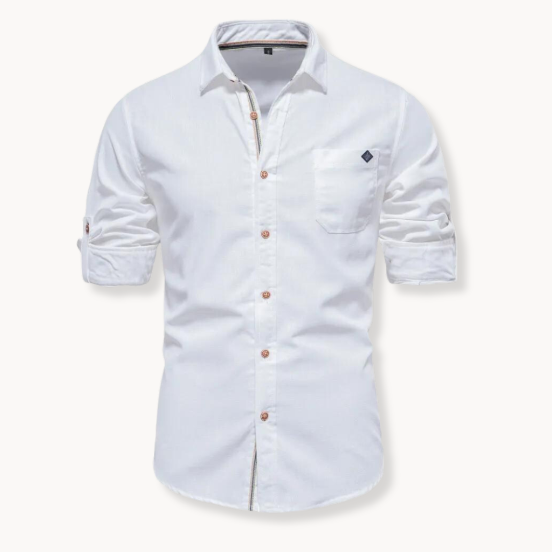 Blouse - Breathable Blend Button Front And Easy Movement
