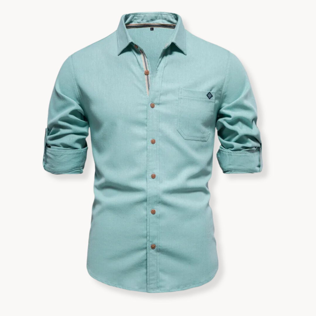Blouse - Breathable Blend Button Front And Easy Movement