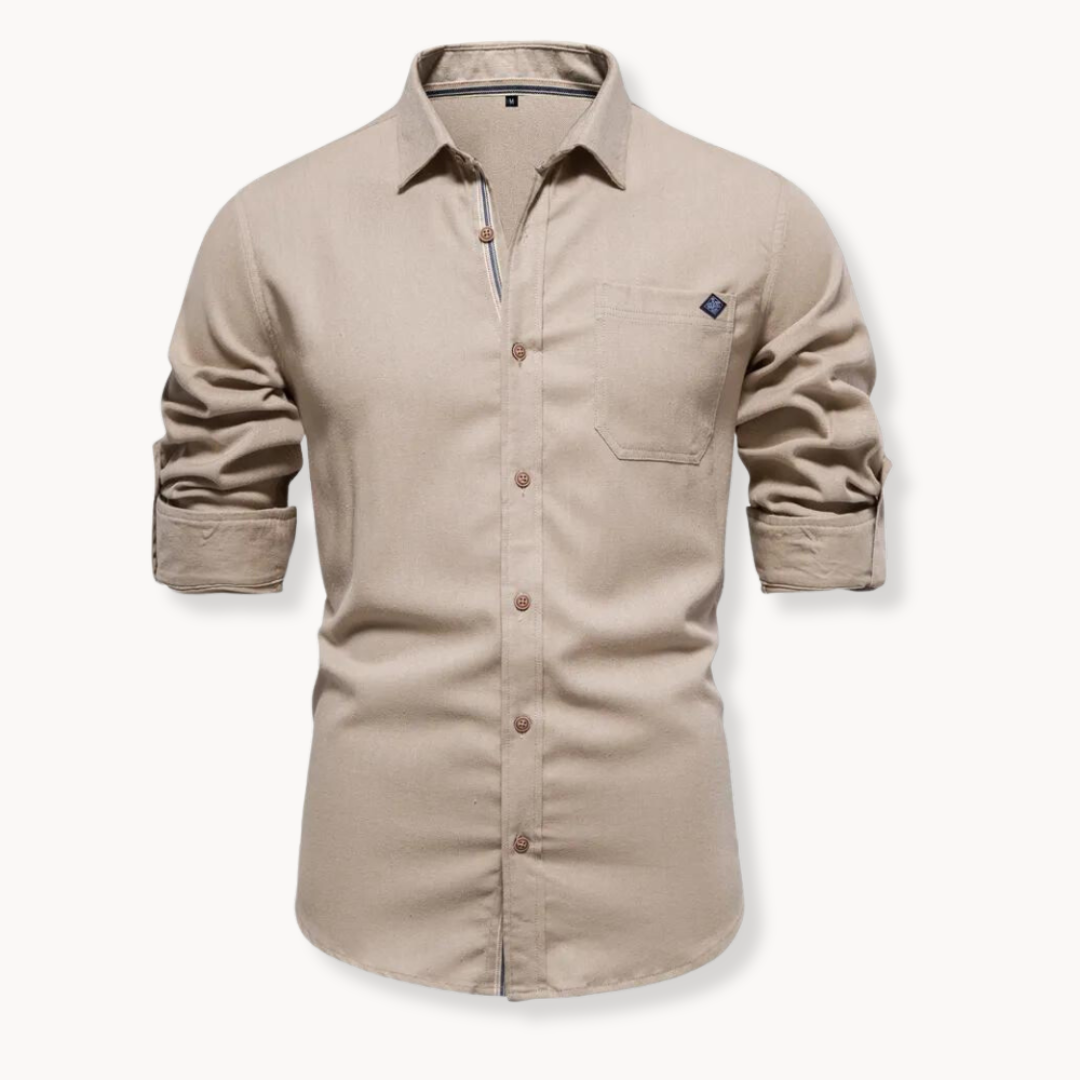Blouse - Breathable Blend Button Front And Easy Movement