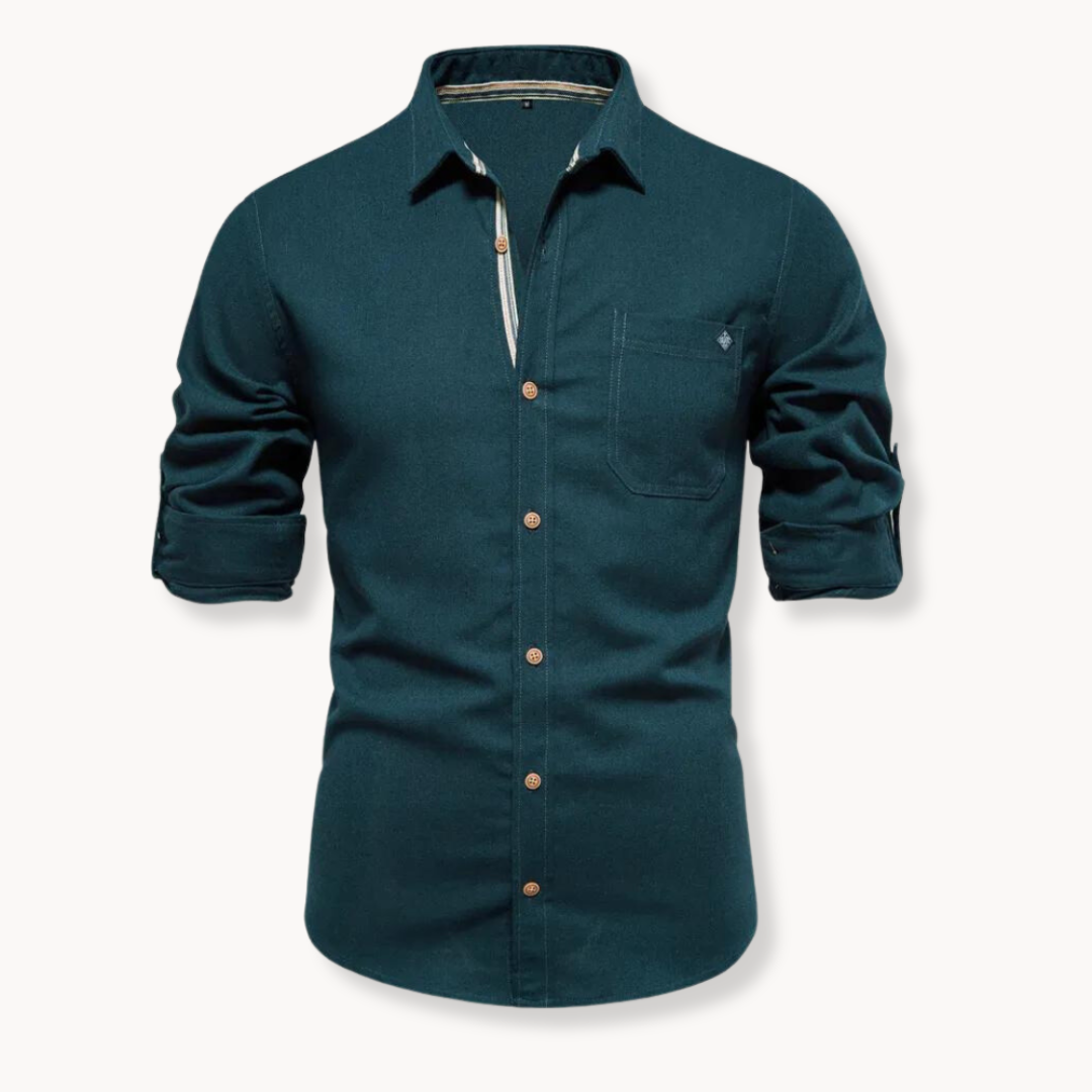 Blouse - Breathable Blend Button Front And Easy Movement