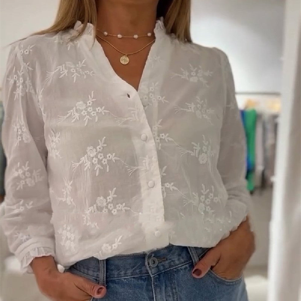 Women's Soft Blend Blouse for Everyday Comfort-1