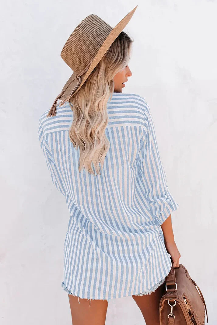 Blouse - Lightweight Blend Long Sleeve And Airflow Aid