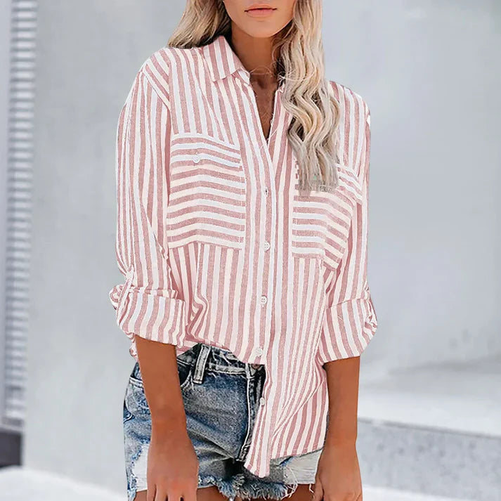 Blouse - Lightweight Blend Long Sleeve And Airflow Aid