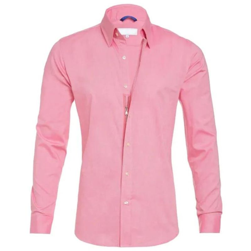 Blouse - Polyester Blend Hidden Zip And Wrinkle Control