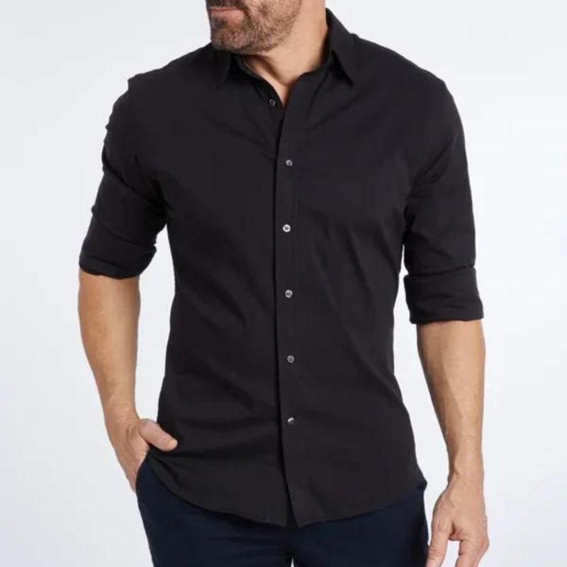 Blouse - Polyester Blend Hidden Zip And Wrinkle Control