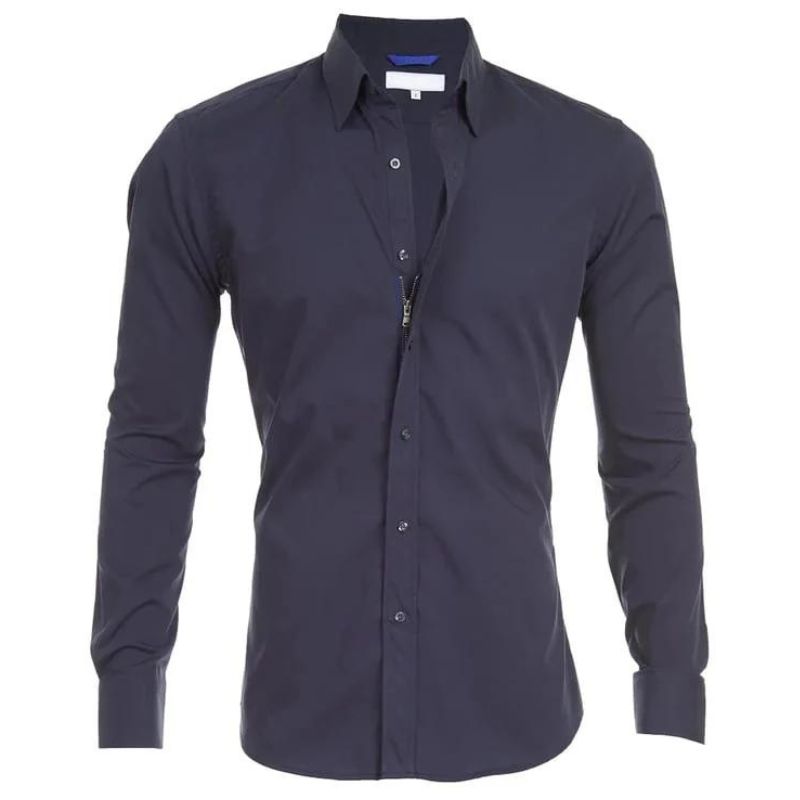 Blouse - Polyester Blend Hidden Zip And Wrinkle Control