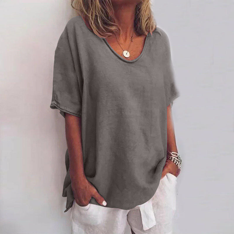 Blouse - Soft Blend Loose Drape And Easy Movement Fit