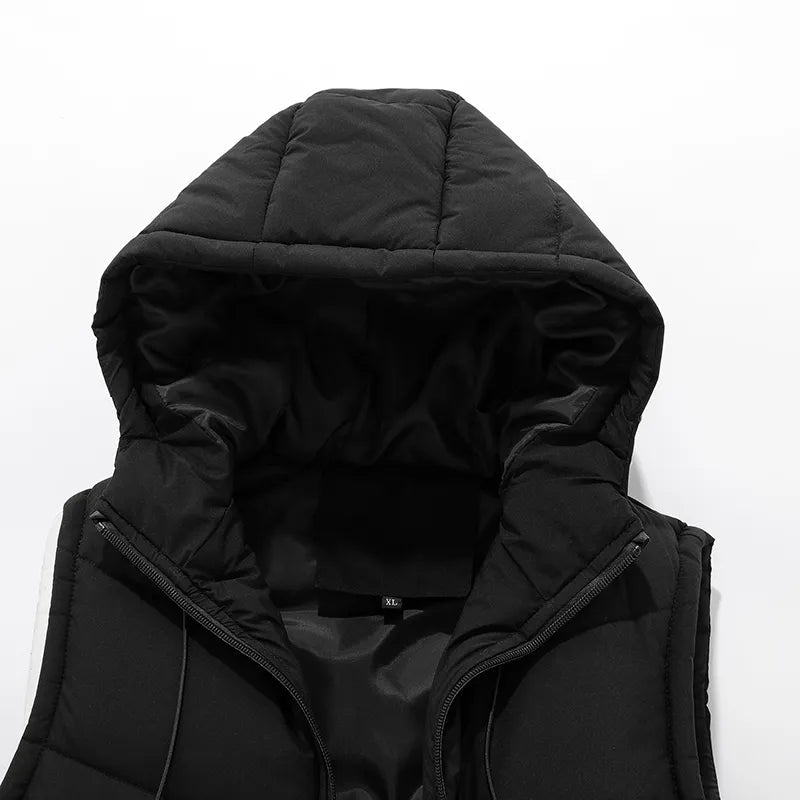 Bodywarmer - Polyester Blend Hooded Front & Layered Warmth