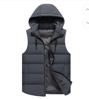 Bodywarmer - Polyester Blend Hooded Front & Layered Warmth