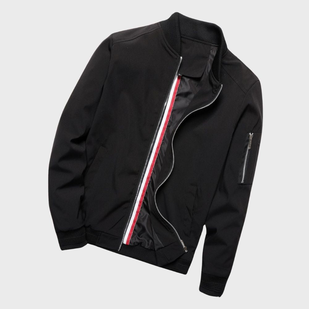 Bomber Jacket - Slim Cut And Lightweight Zip Front Ease