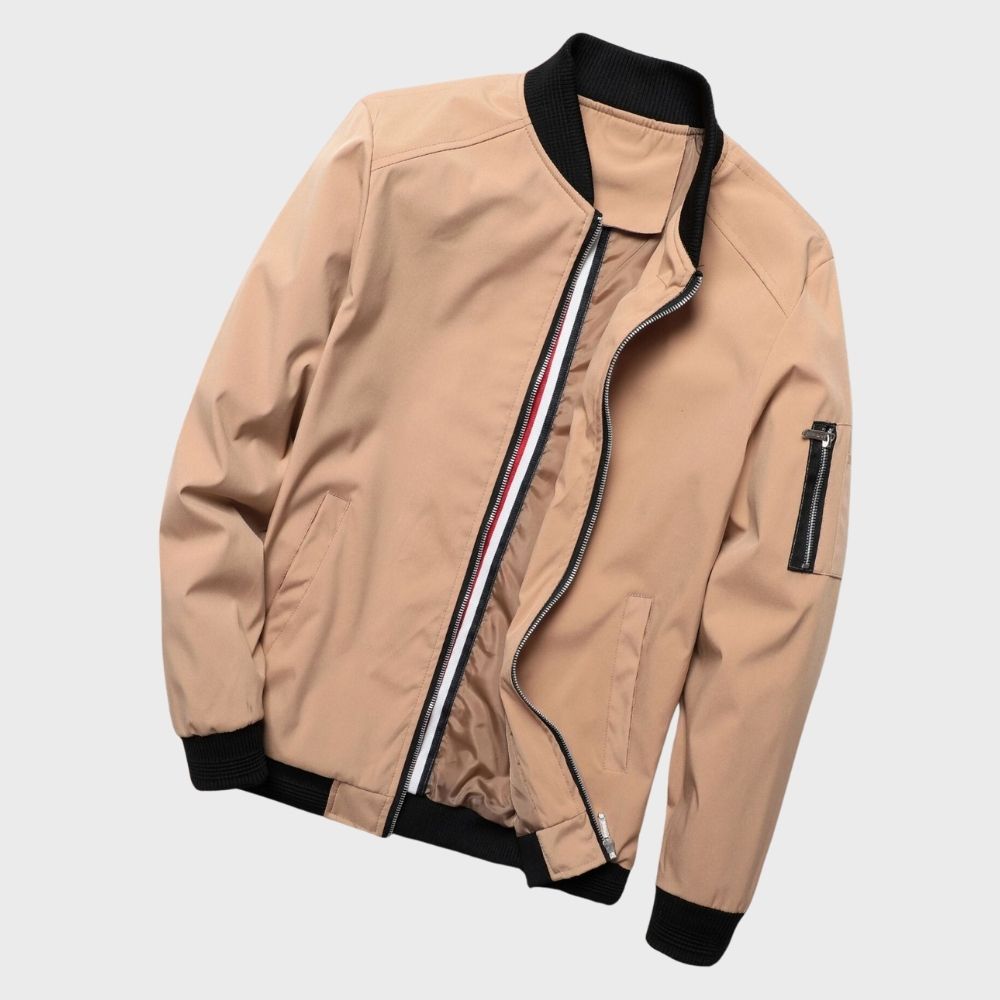 Bomber Jacket - Slim Cut And Lightweight Zip Front Ease