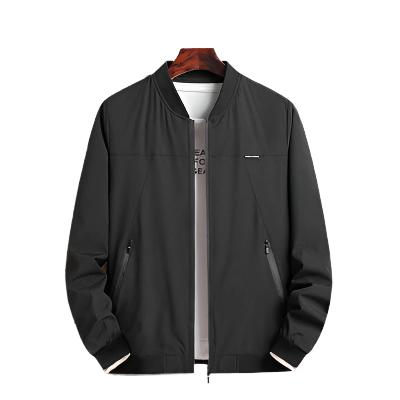 Bomber Jacket - Stand Collar Ribbed Cuffs & Warm Insulation