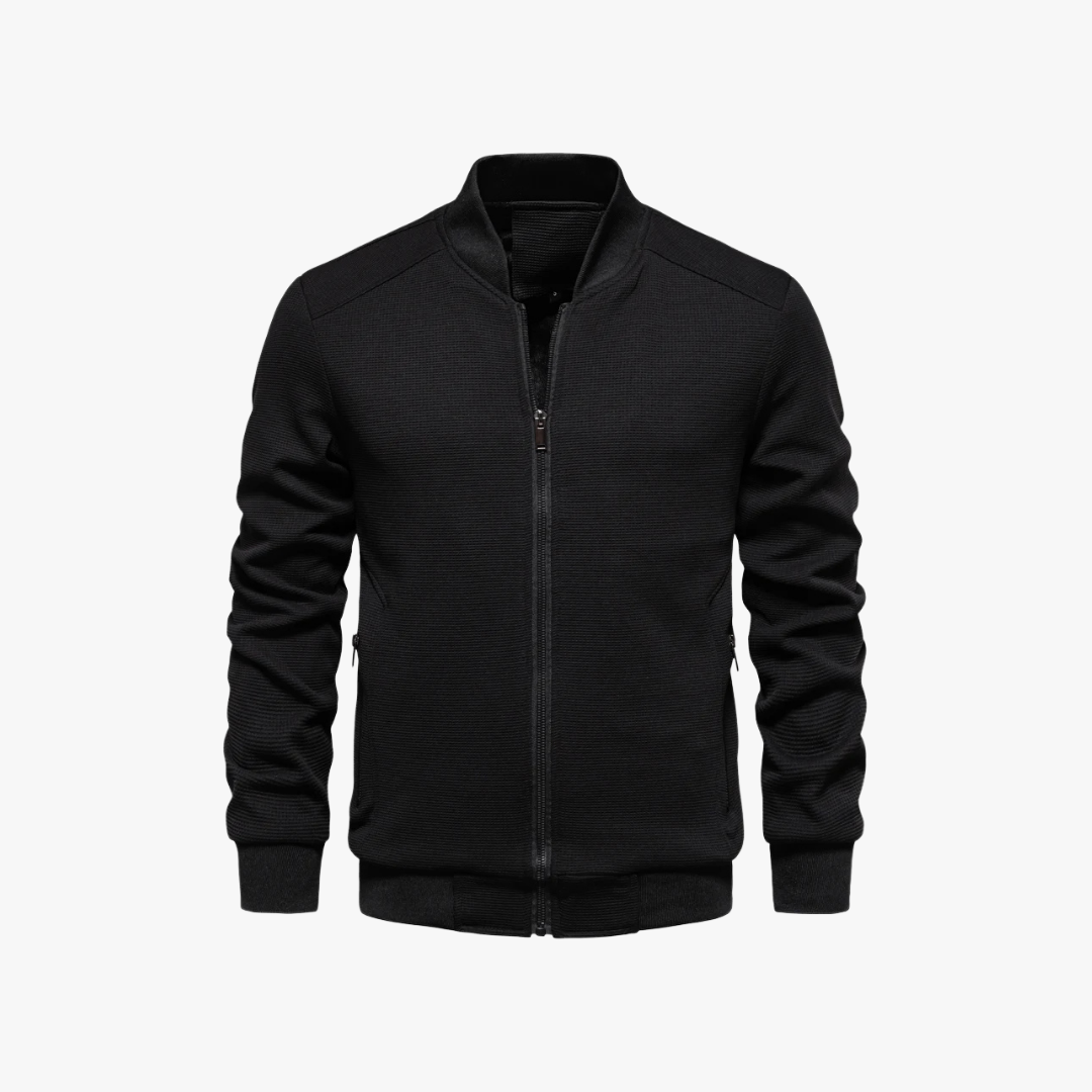 Bomber Jacket – Waffle Knit Blend And Breathable Movement