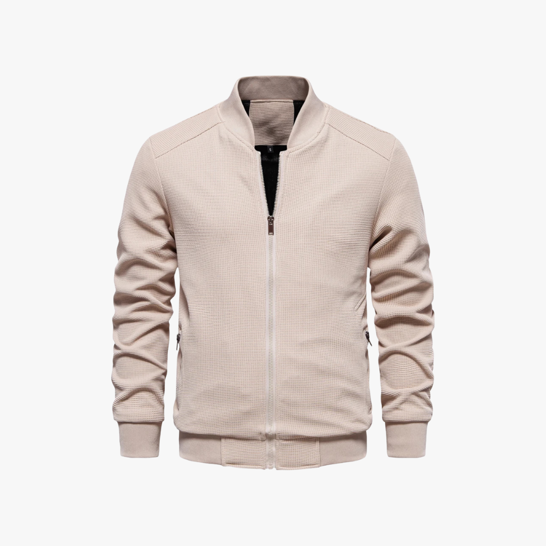 Bomber Jacket – Waffle Knit Blend And Breathable Movement