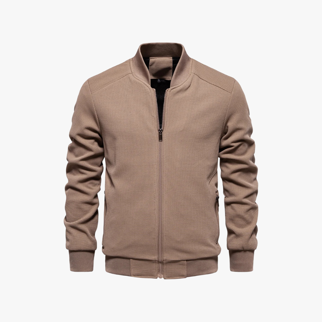 Bomber Jacket – Waffle Knit Blend And Breathable Movement