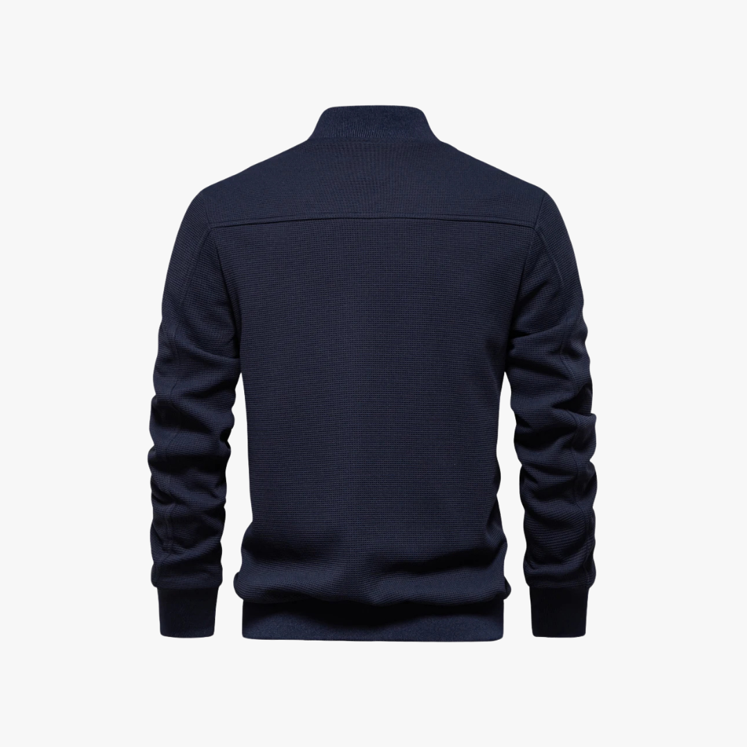 Bomber Jacket – Waffle Knit Blend And Breathable Movement