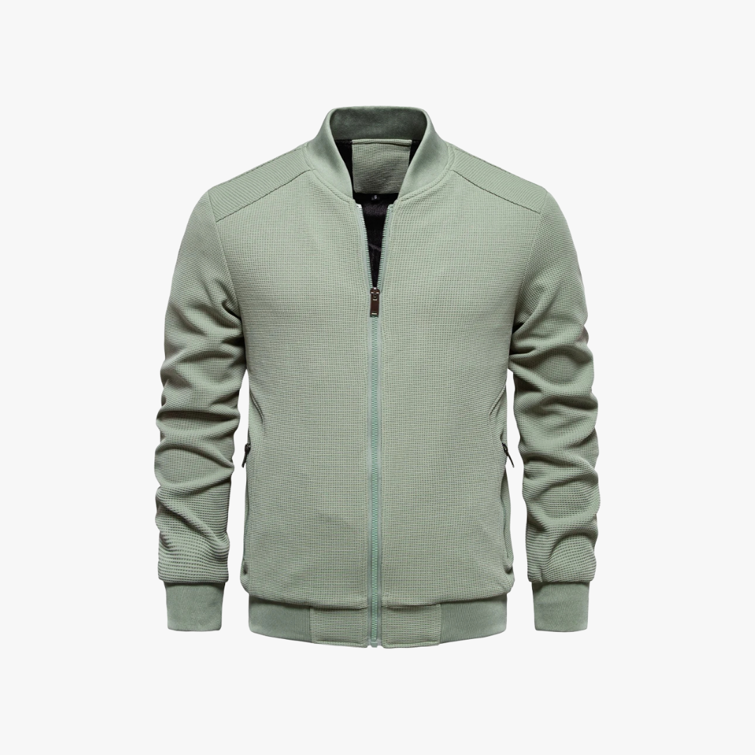 Bomber Jacket – Waffle Knit Blend And Breathable Movement