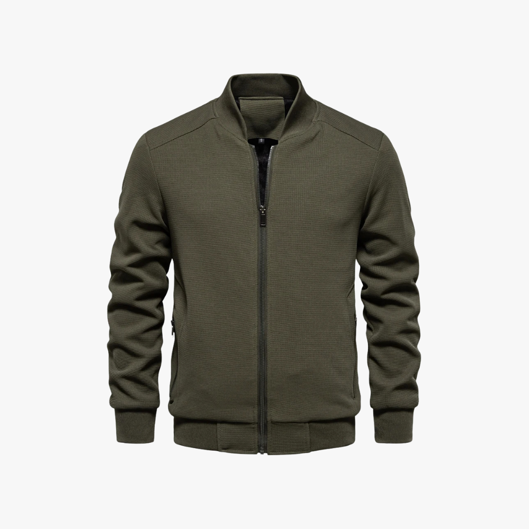 Bomber Jacket – Waffle Knit Blend And Breathable Movement