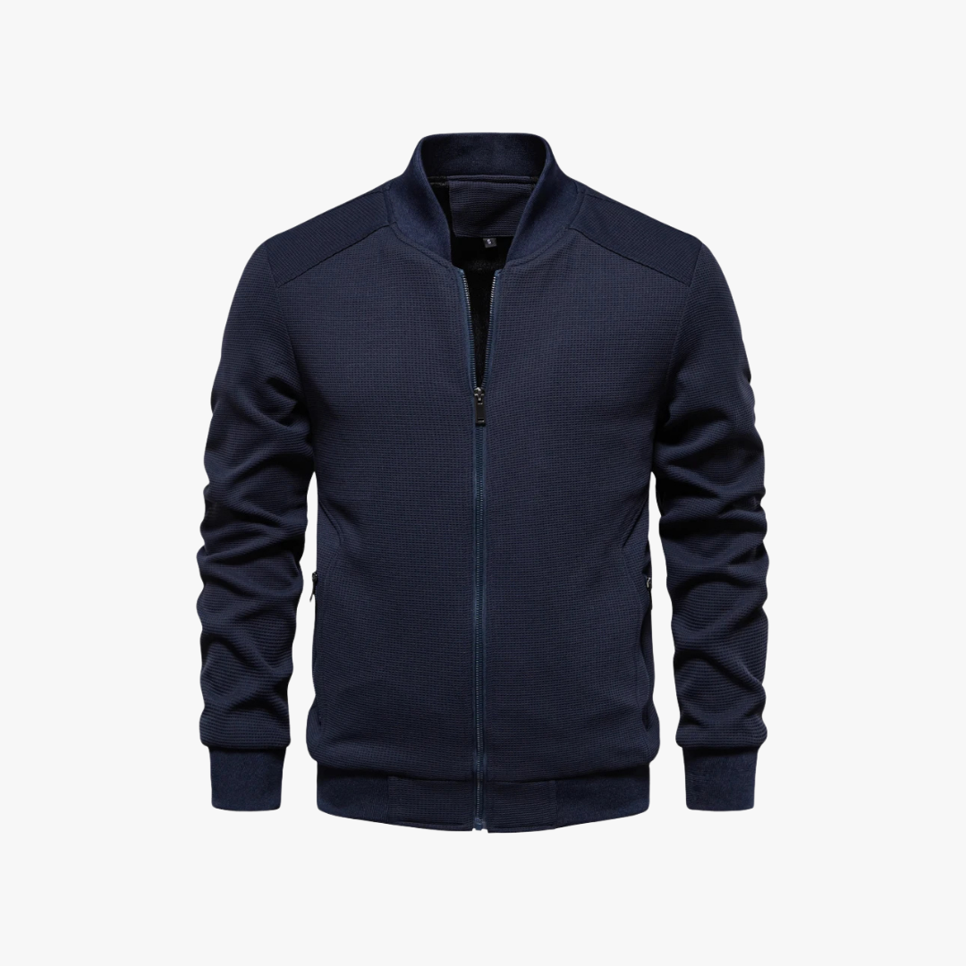 Bomber Jacket – Waffle Knit Blend And Breathable Movement
