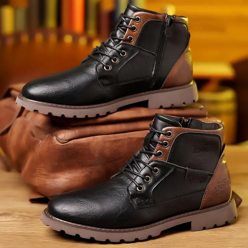 Boots - Side Zip Closure & Sturdy Sole For Stable Step