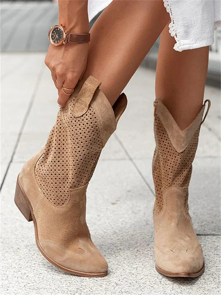 Boots - Slim Western Shape & Stacked Heel Stable Support
