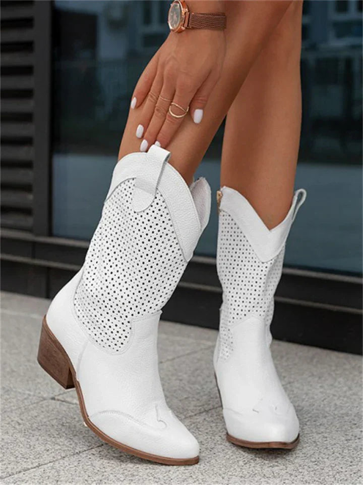 Boots - Slim Western Shape & Stacked Heel Stable Support